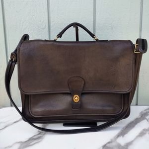 Vintage Coach Briefcase Messenger Shoulder Bag.